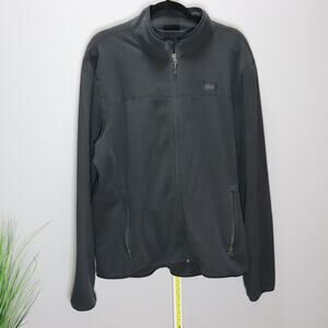REI Co-op Black Full Zip Fleece Jacket Size XL